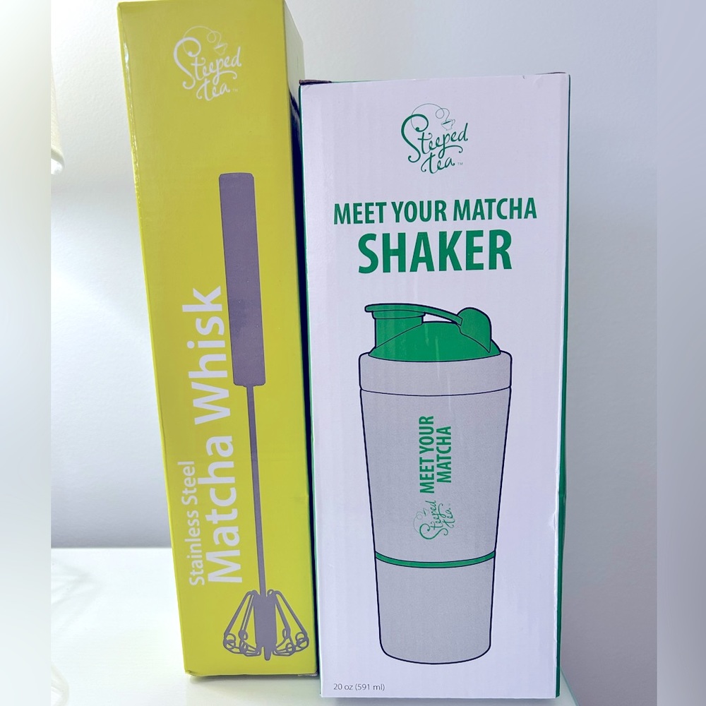 NWT Steeped Tea Matcha Shaker & Whisk